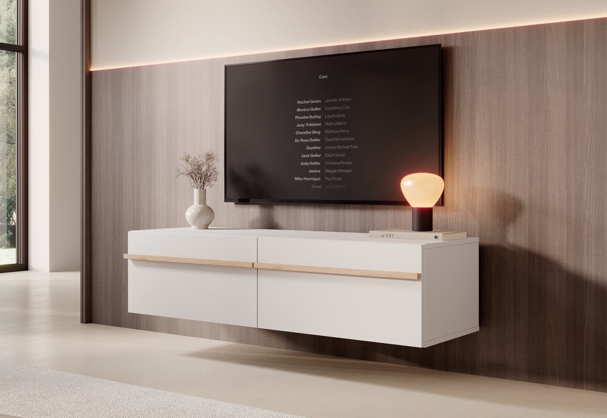 MEUBELLA TV-Meubel Arda - Beige - 128 cm