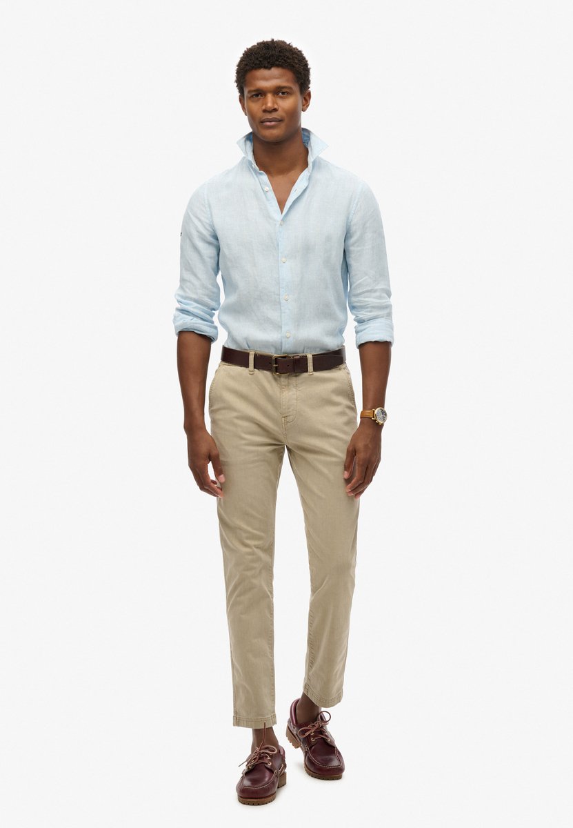 Superdry International chinobroek Heren Broeken Tan