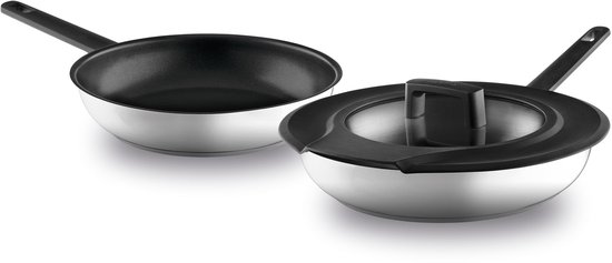 Essentials 3-delige pannenset Downdraft - Metaal - PFAS-vrij
