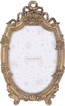 Clayre & Eef Cadre photo 13x18 cm Couleur or Plastique Verre