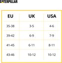 Maattabel voor sokken met EU, UK en USA maten.