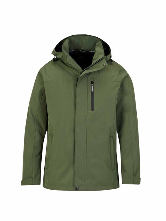 BJØRNSON Remmolt Regenjas - Zomerjas Heren - Winddicht - Maat 2XL - Olijfgroen