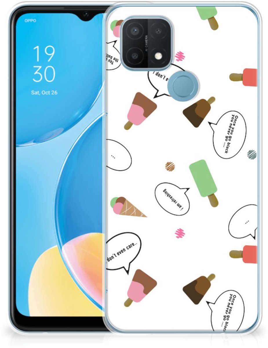 OPPO A15 Siliconen Case IJsjes