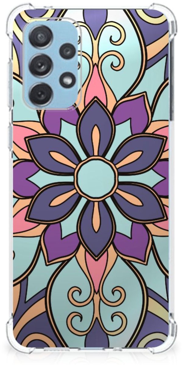 Samsung Galaxy A73 Case Purple Flower