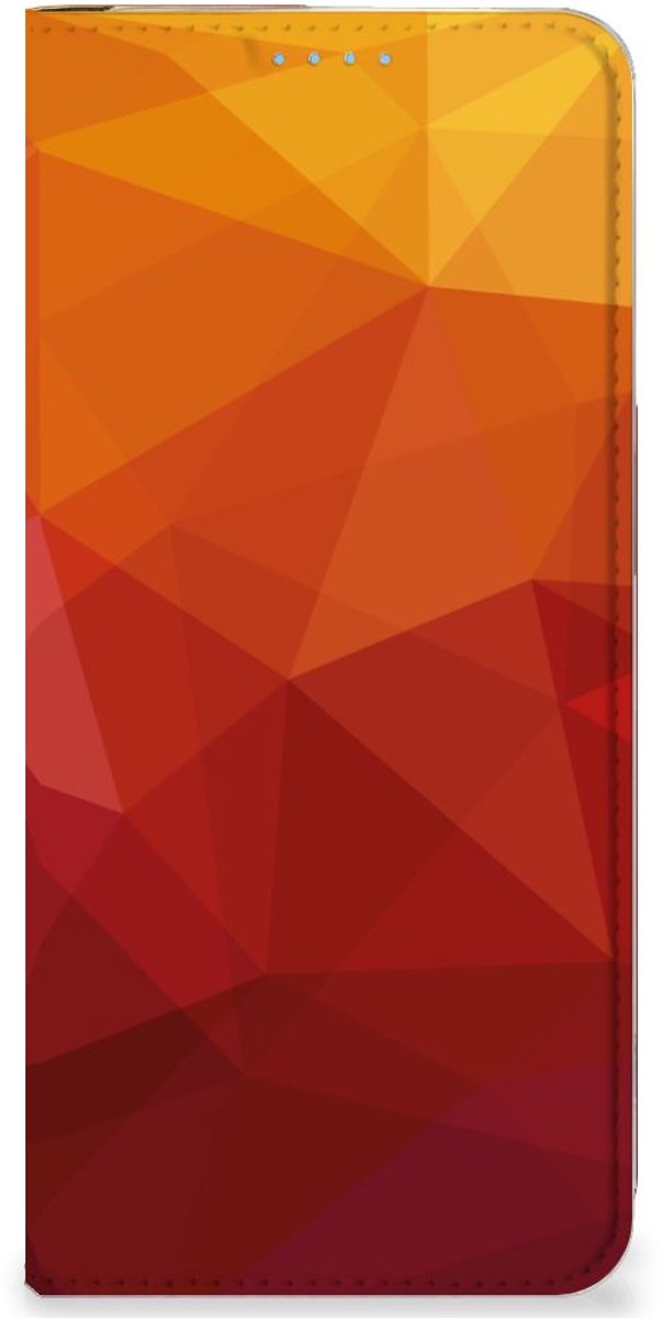 Stand Case voor OPPO Reno8 Polygon Red