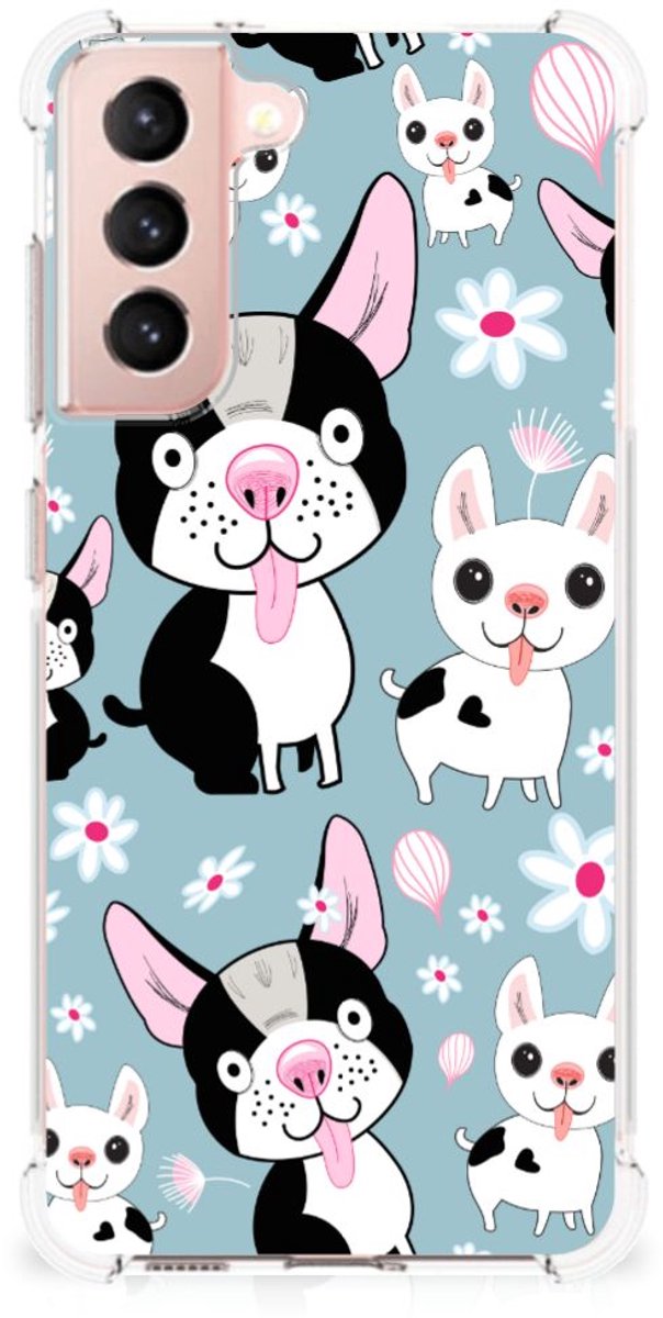 Samsung Galaxy S21 FE Case Anti-shock Hondjes