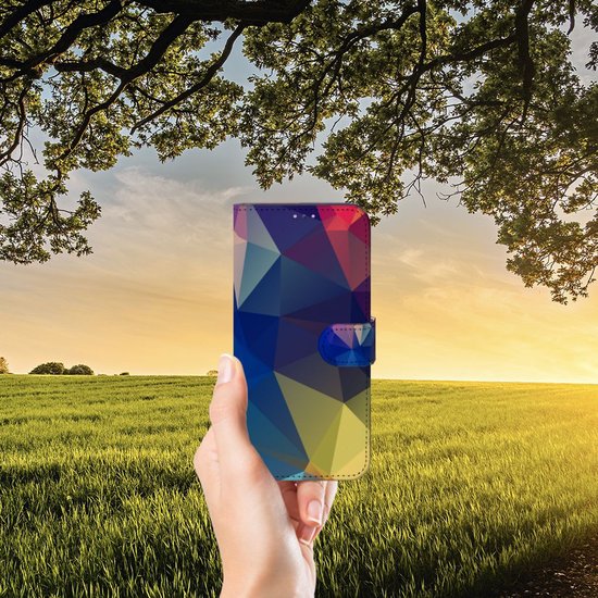 Coque Xiaomi Redmi Note 11 Pro 5G/4G Bookcase Polygon Dark