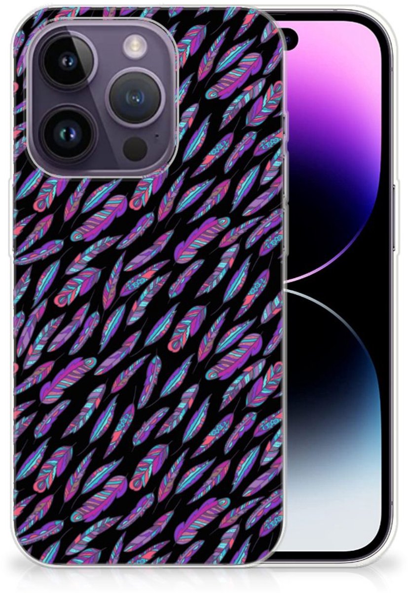 Apple iPhone 14 Pro TPU bumper Feathers Color