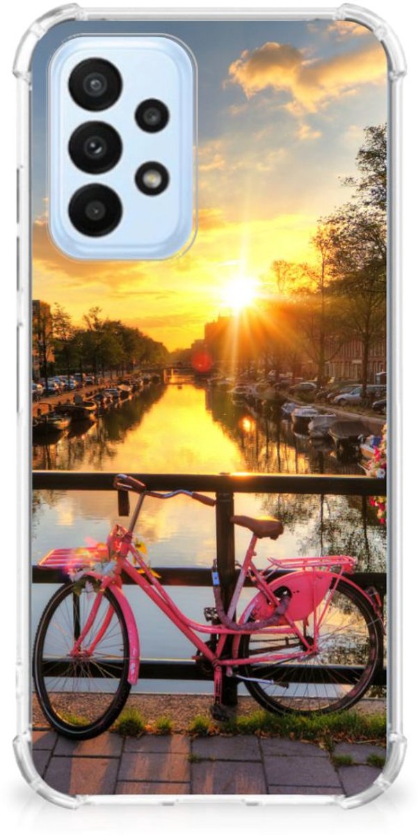 Samsung Galaxy A23 Telefoonhoesje met valbescherming Amsterdamse Grachten