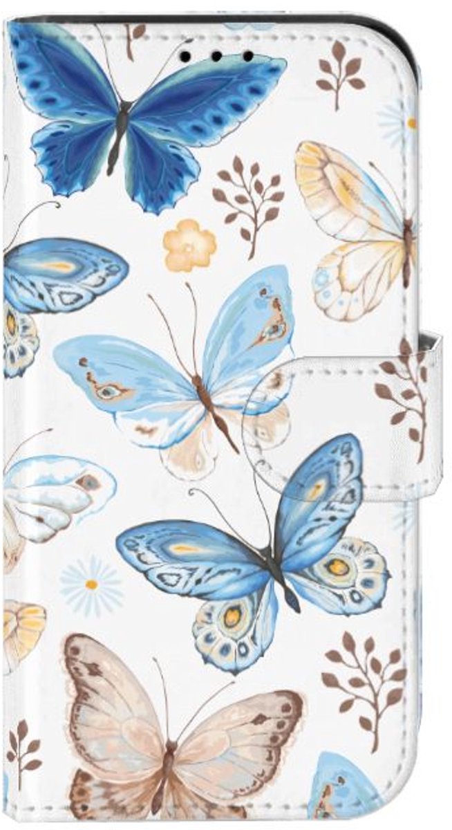 Telefoonhoesje met Pasjes voor iPhone 13 Mini Vlinder