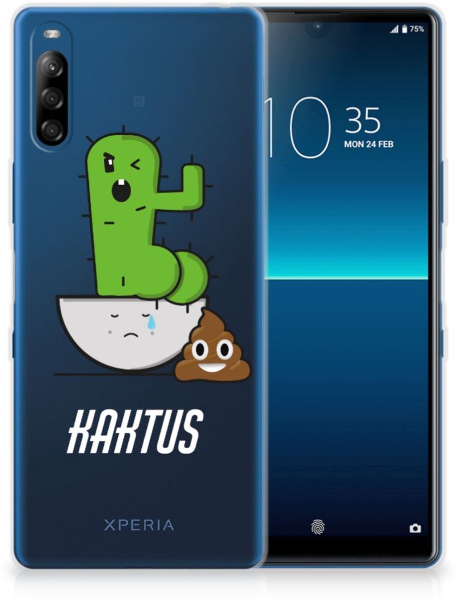 Sony Xperia L4 Telefoonhoesje met Naam Cactus Poo