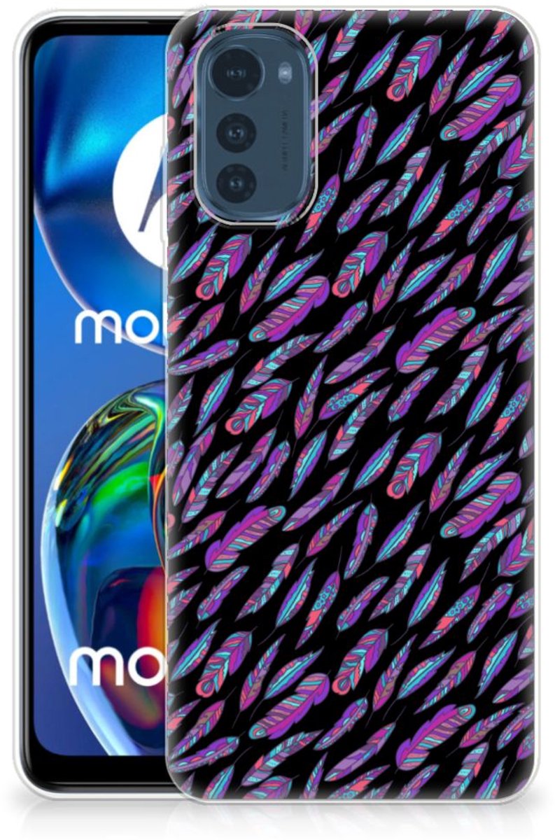 Motorola Moto E32/E32s TPU bumper Feathers Color
