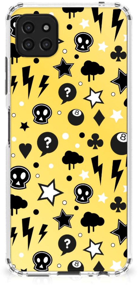 Extreme Case Samsung Galaxy A22 5G Punk Geel