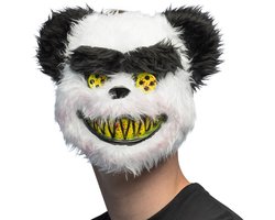 Boland - Pluchen masker Bloody panda - Volwassenen - Panda - Horror - Monster - Killer - Cosplay - Halloween - Themafeest - Carnaval