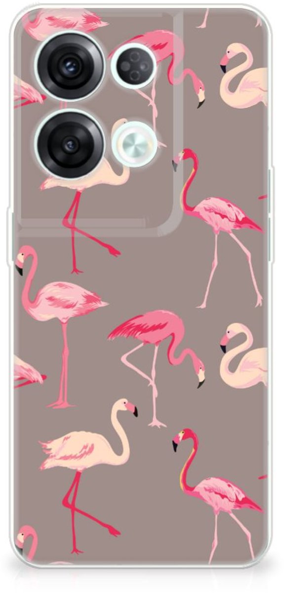 OPPO Reno8 Pro TPU Hoesje Flamingo