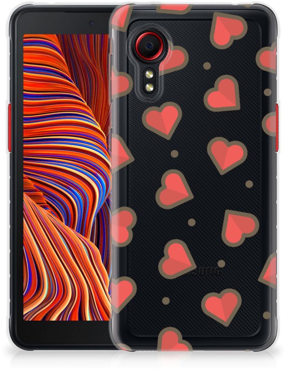 Samsung Galaxy Xcover 5 TPU bumper Hearts