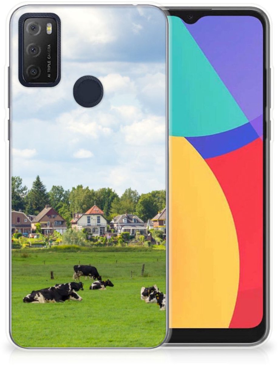 Alcatel 1S (2021) TPU Hoesje Koeien