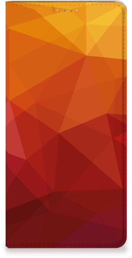 Coque support adaptée pour Samsung Galaxy A13 (4G) Polygon Red