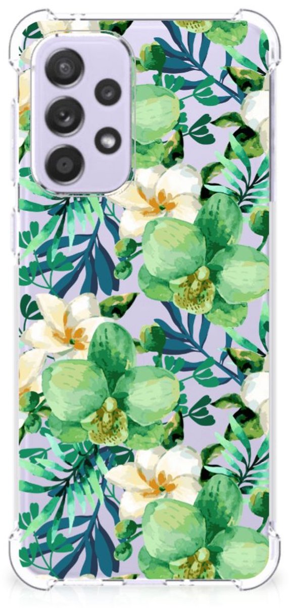 Samsung Galaxy A33 Case Orchidee Groen