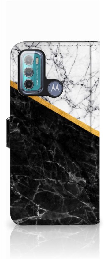 Coque Mobile Motorola Moto G60 Coque Mobile Marbre White Noir