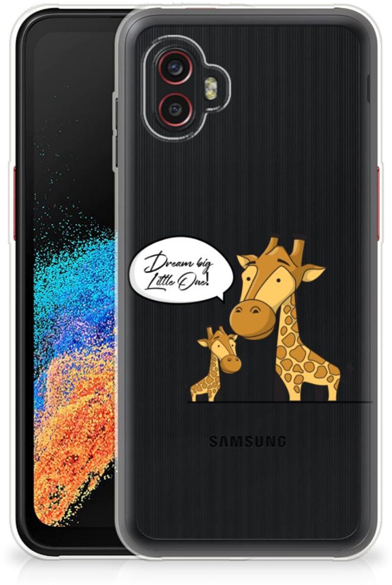 Samsung Galaxy Xcover 6 Pro Telefoonhoesje met Naam Giraffe