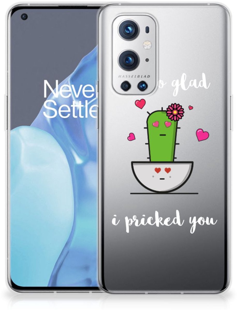 OnePlus 9 Pro Telefoonhoesje met Naam Cactus Glad