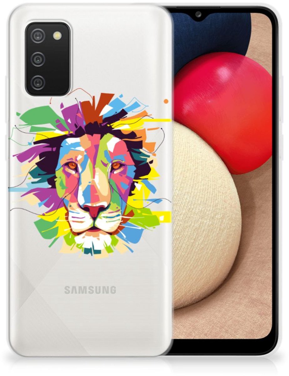 Samsung Galaxy A02s Telefoonhoesje met Naam Lion Color