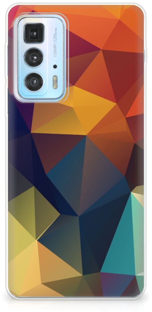 Motorola Edge 20 Pro TPU Hoesje Polygon Color