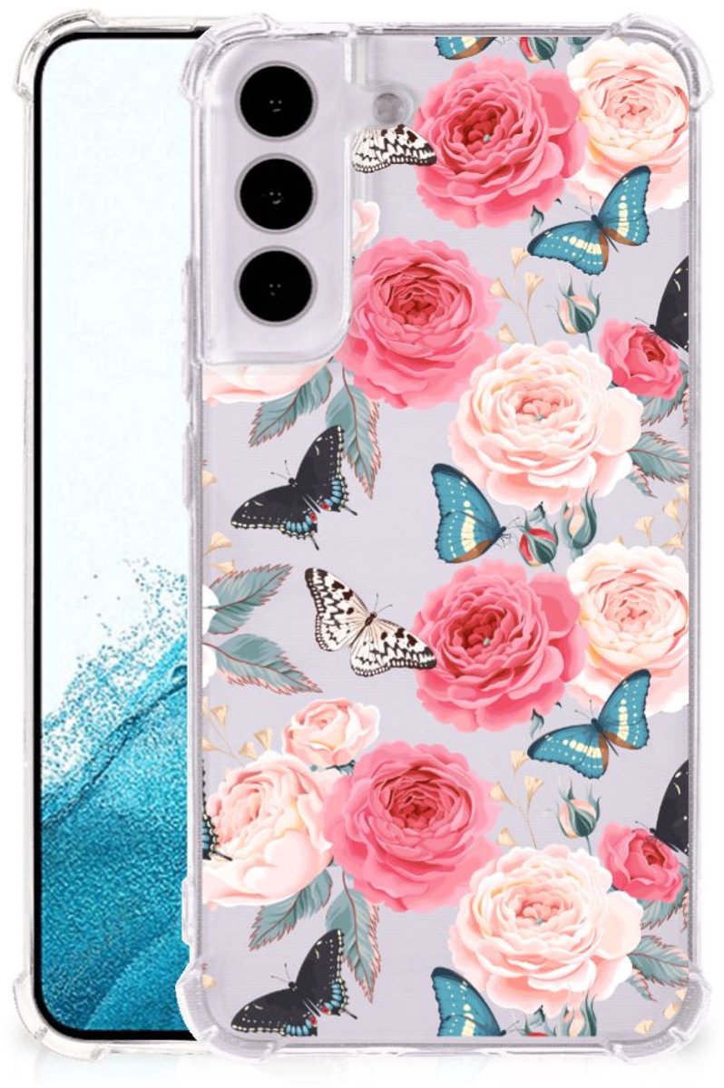 Samsung Galaxy S22 Case Butterfly Roses