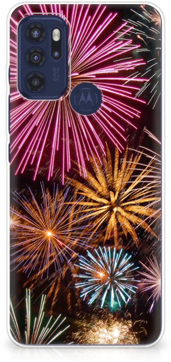 Motorola Moto G60s Silicone Back Cover Vuurwerk