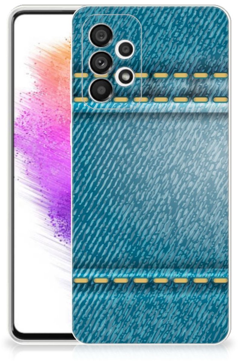 Samsung Galaxy A73 5G Silicone Back Cover Jeans