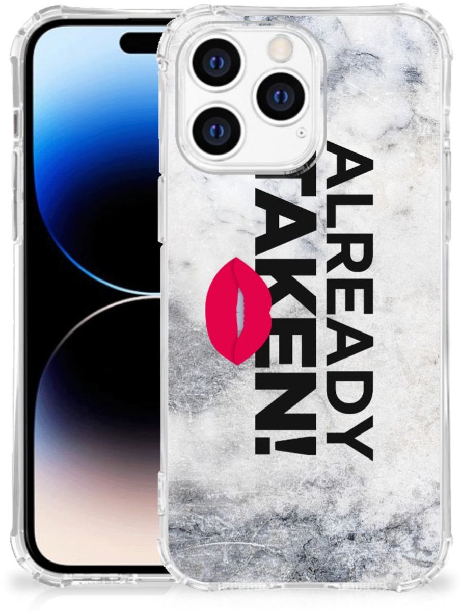 Apple iPhone 14 Pro Max Telefoonhoesje met tekst Already Taken White