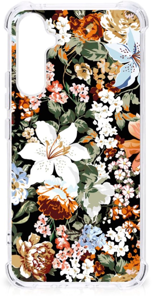 Case voor Samsung Galaxy A34 Dark Flowers