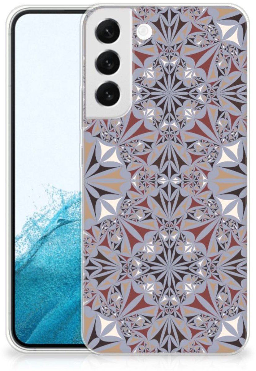 Samsung Galaxy S22 Plus TPU Siliconen Hoesje Flower Tiles