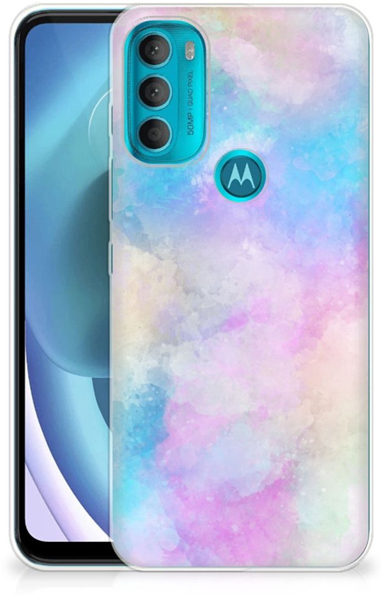 Hoesje maken Motorola Moto G71 5G Watercolor Light