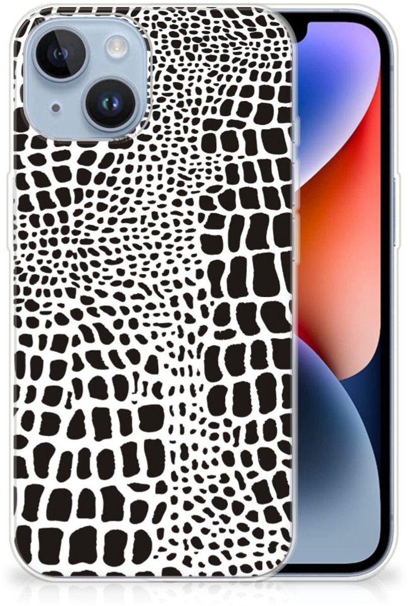 Apple iPhone 14 TPU Hoesje Slangenprint