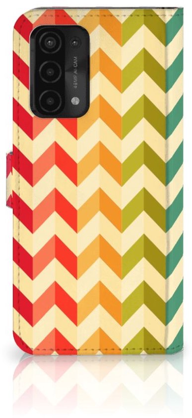Belle coque de téléphone OPPO A54 5G | A74 5G | Coque Smartphone A93 5G Couleur Zigzag