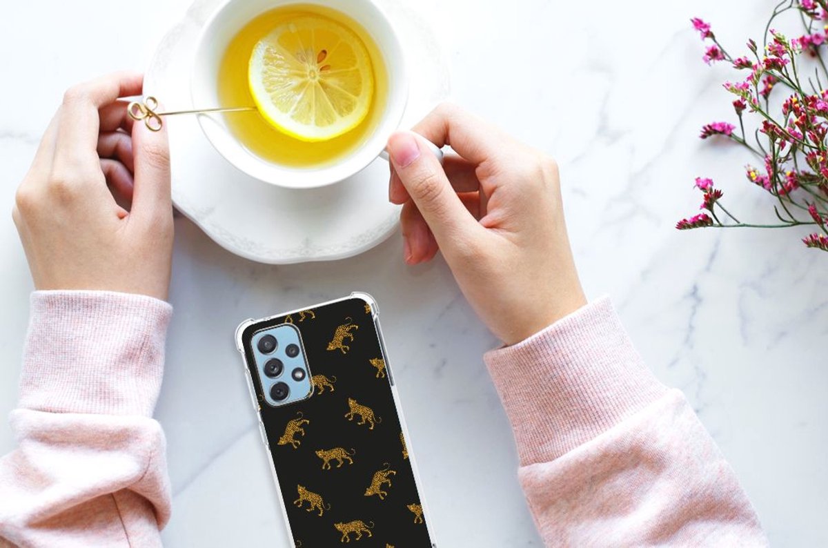 Case Anti-shock voor Samsung Galaxy A73 Leopards