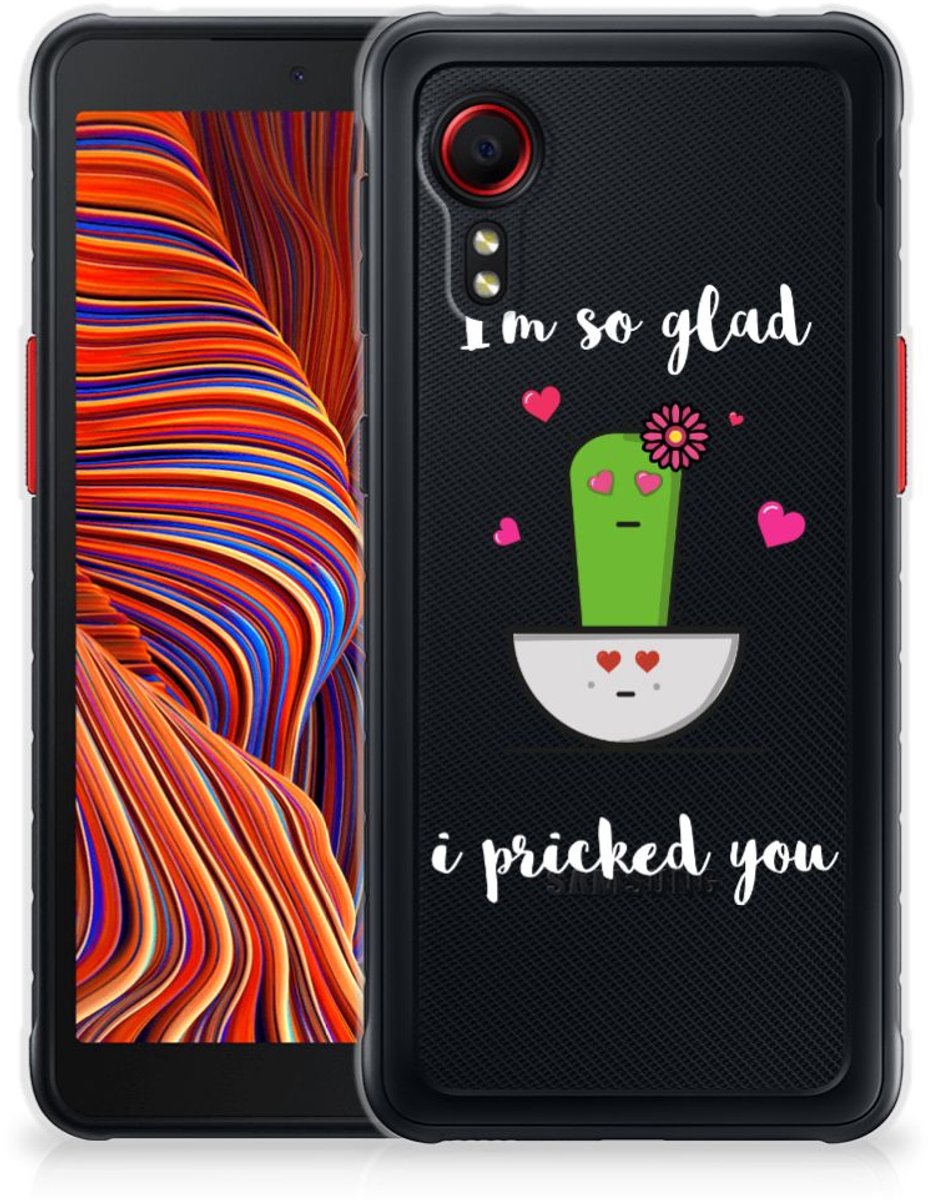 Samsung Galaxy Xcover 5 Telefoonhoesje met Naam Cactus Glad