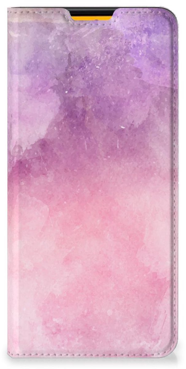 Bookcase Samsung Galaxy M52 Pink Purple Paint