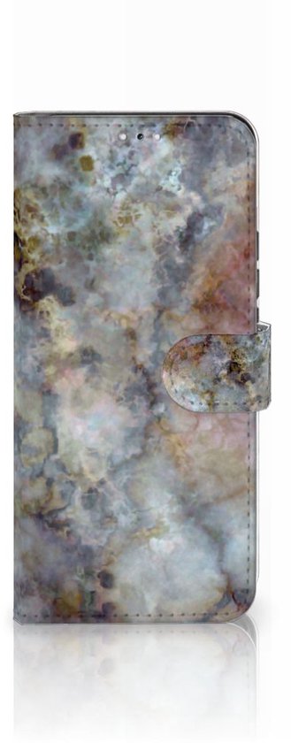 Étui pour téléphone portable Samsung Galaxy S22 Plus Book Cover Marble Grijs
