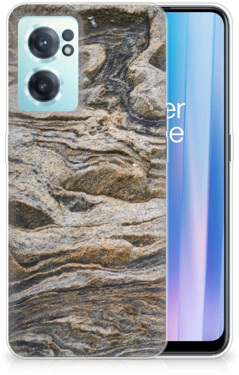 Back Cover voor OnePlus Nord CE 2 5G TPU Siliconen Hoesje Steen