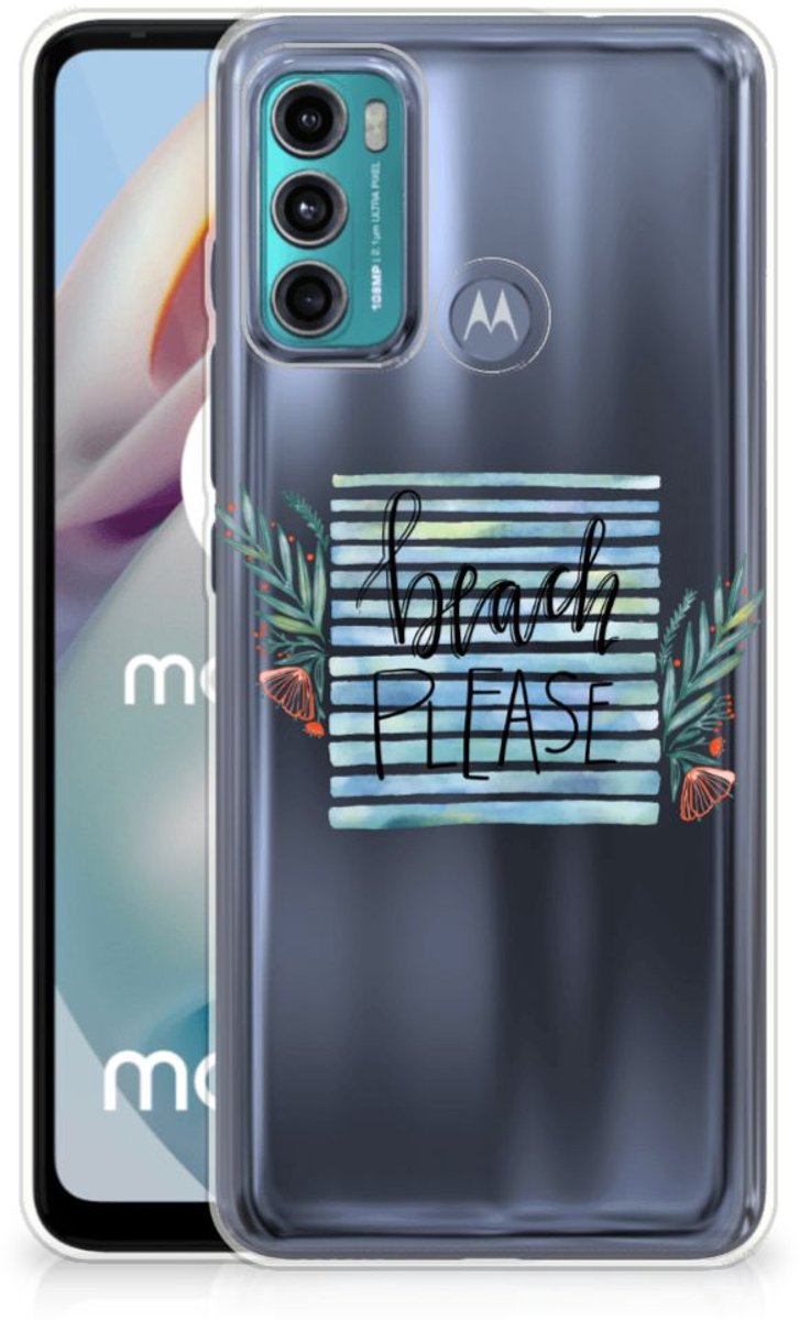 Motorola Moto G60 Telefoonhoesje met Naam Boho Beach