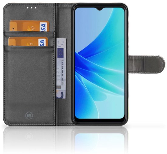 Coque OPPO A77 5G | A57 5G Cuir PU Protection Etui Housse pour Bébé Leopard
