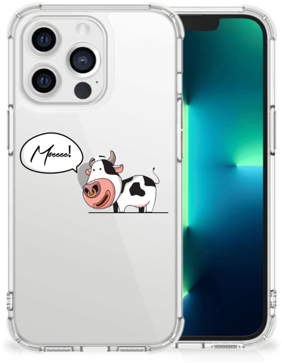 Apple iPhone 13 Pro Stevig Bumper Hoesje Cheeky Cow