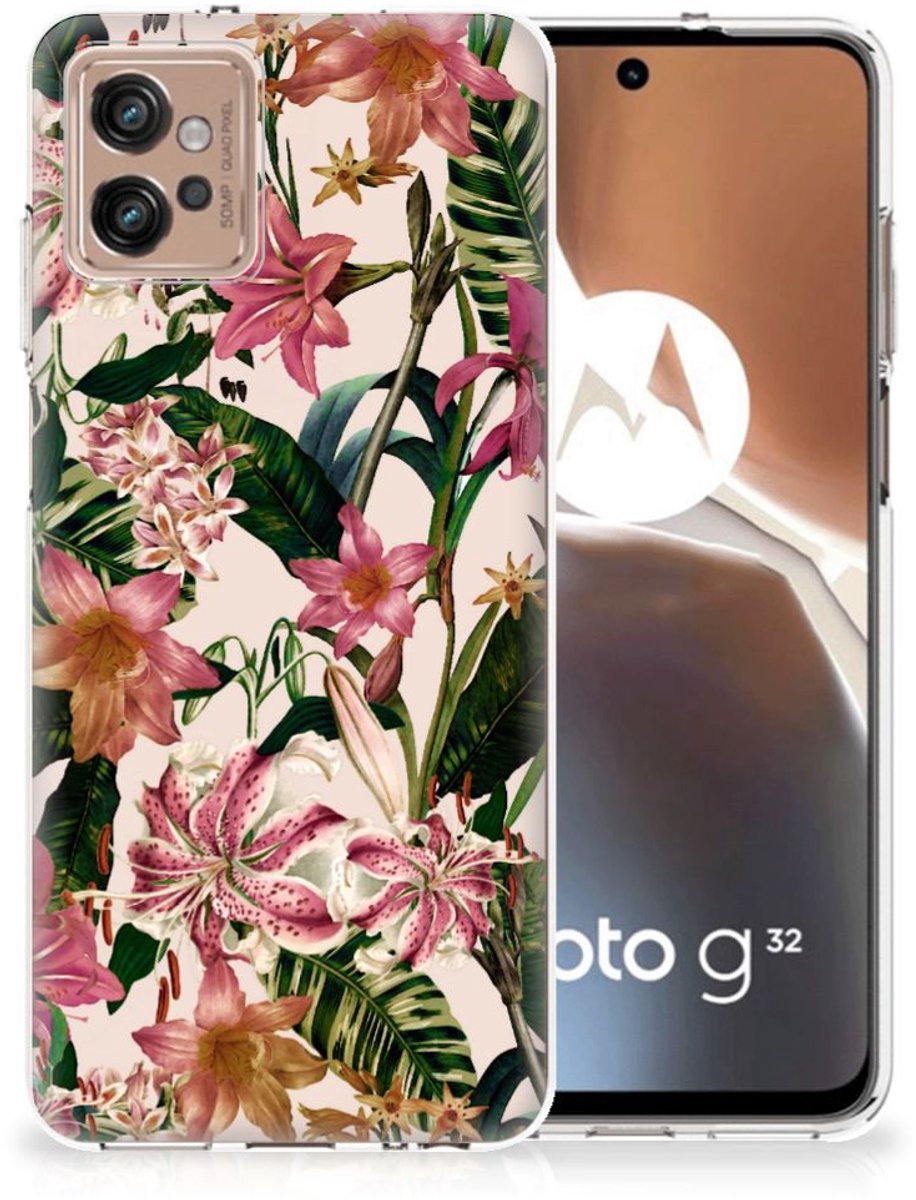 Motorola Moto G32 TPU Case Flowers