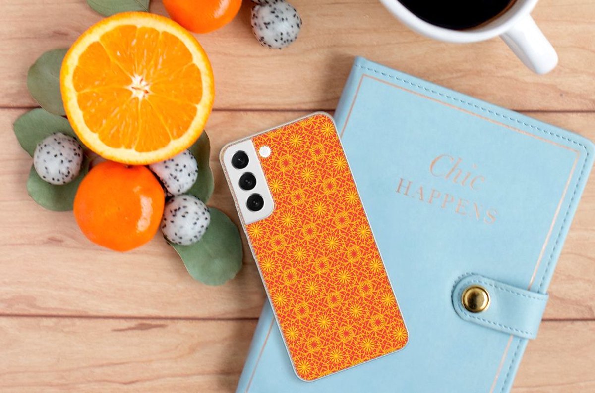 Samsung Galaxy S22 Plus TPU bumper Batik Oranje