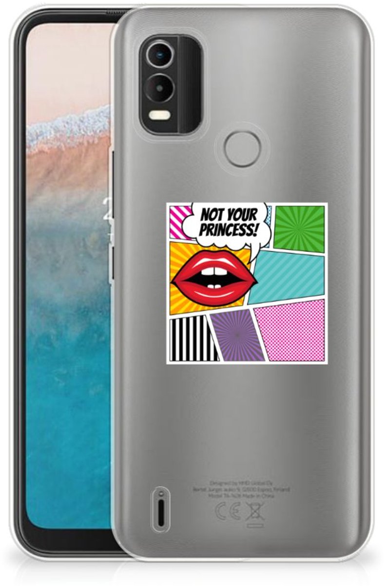TPU Hoesje voor Nokia C21 Plus Silicone Back Cover Popart Princess