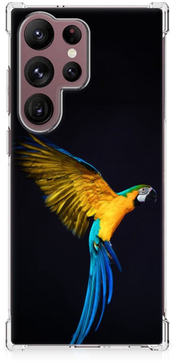 Samsung Galaxy S23 Ultra Case Anti-shock Papegaai