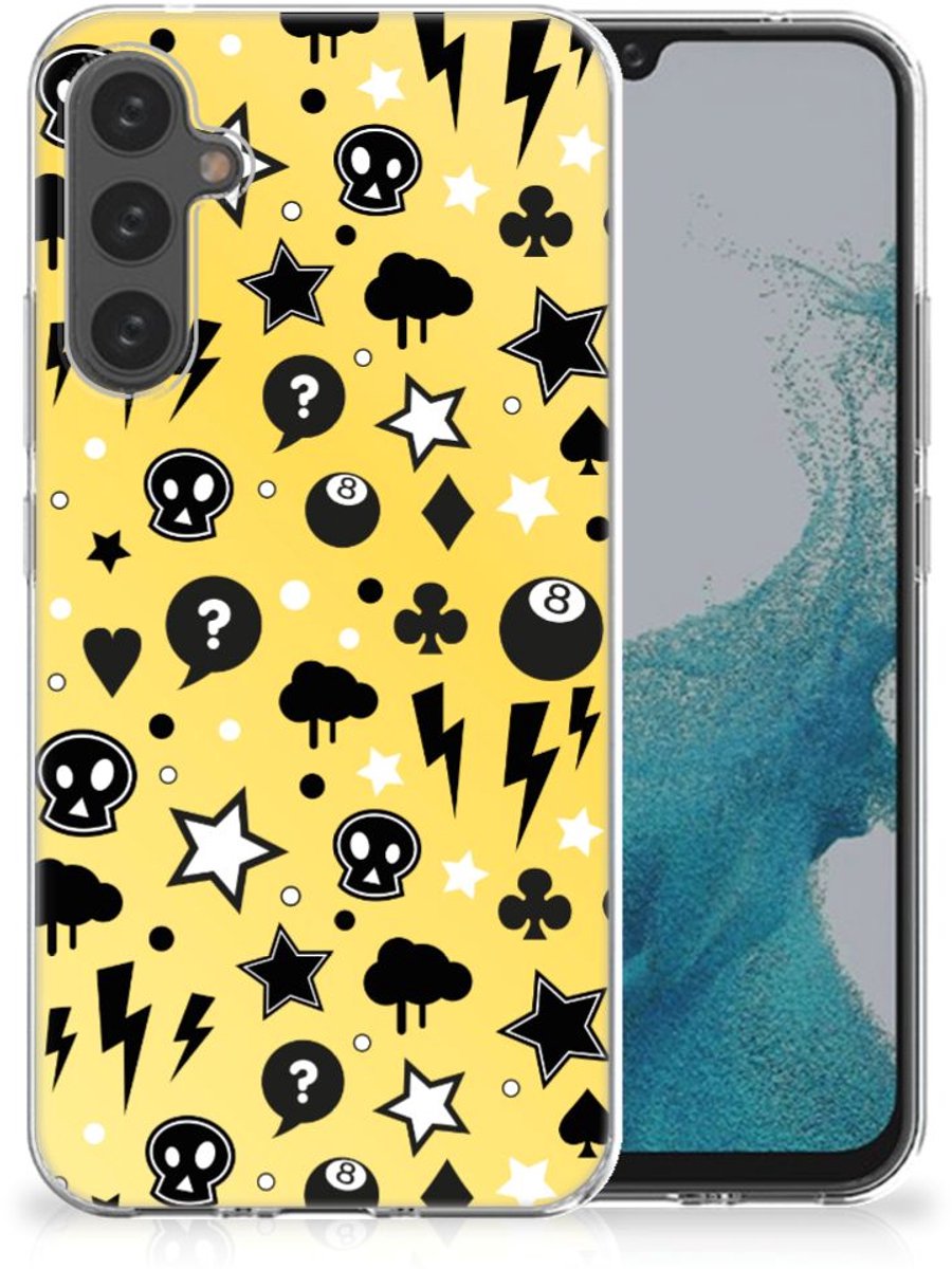 Silicone Back Case Samsung Galaxy A34 Punk Geel